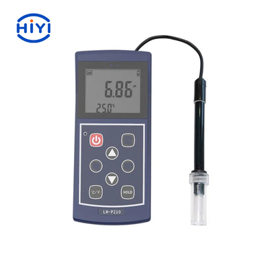 Links-P210 de Draagbare Digitale PH Meter meet ook het Elektrodenpotentieel en de Temperatuur van de Oplossing